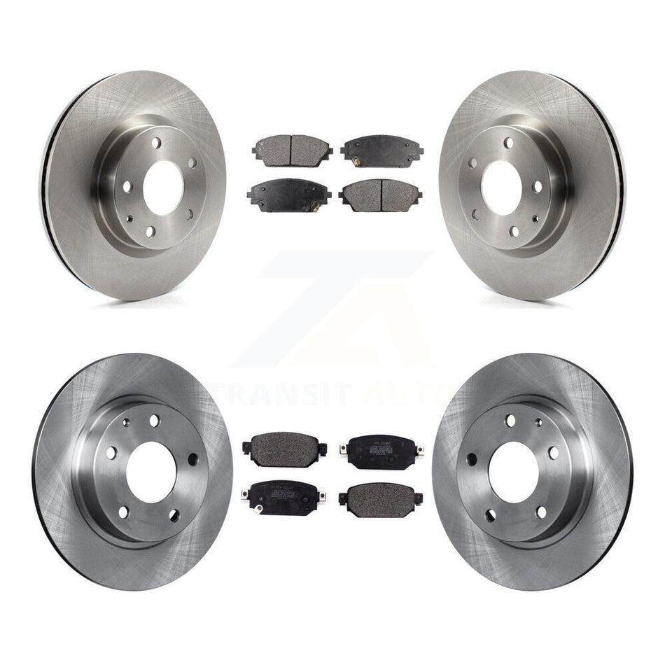 Front Rear Disc Brake Rotors And Semi-Metallic Pads Kit For 2019-2021 Mazda CX-3 AWD K8F-102584