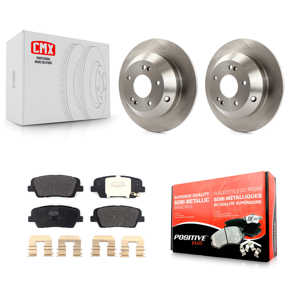 Rear Disc Brake Rotors And Semi-Metallic Pads Kit For Kia Sorento Hyundai Santa Fe Sport XL K8F-102602