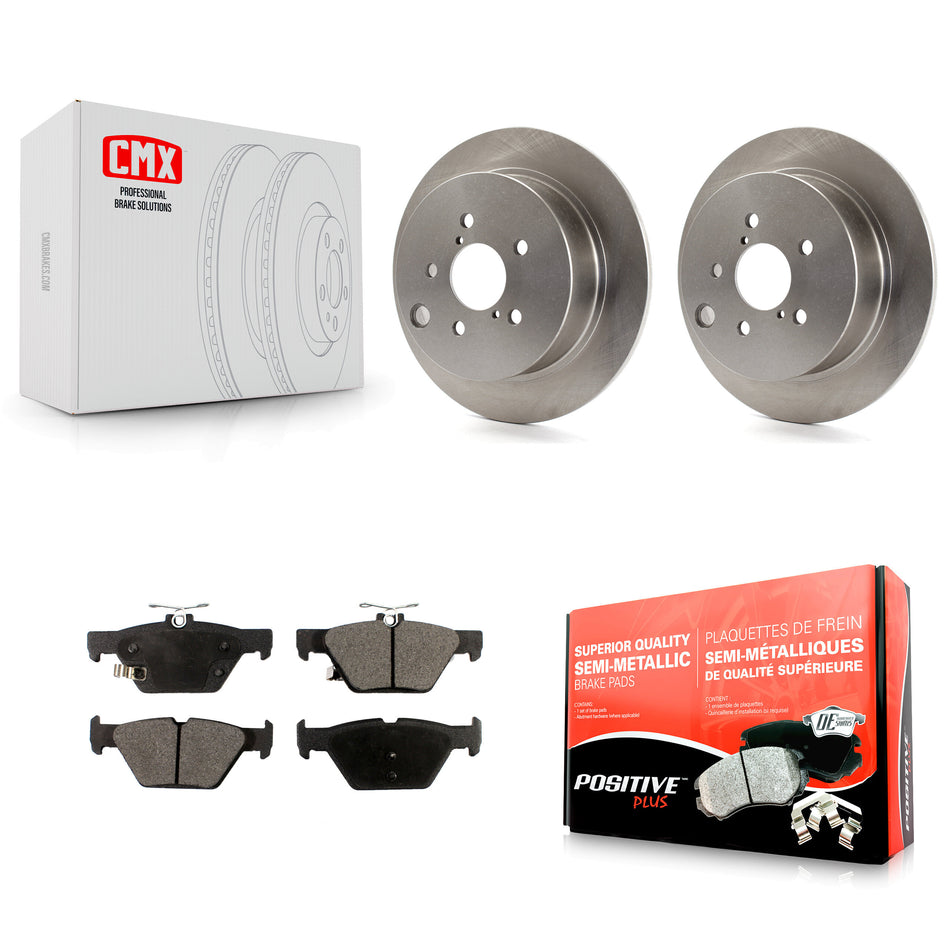 Rear Disc Brake Rotors And Semi-Metallic Pads Kit For Subaru Crosstrek K8F-102606