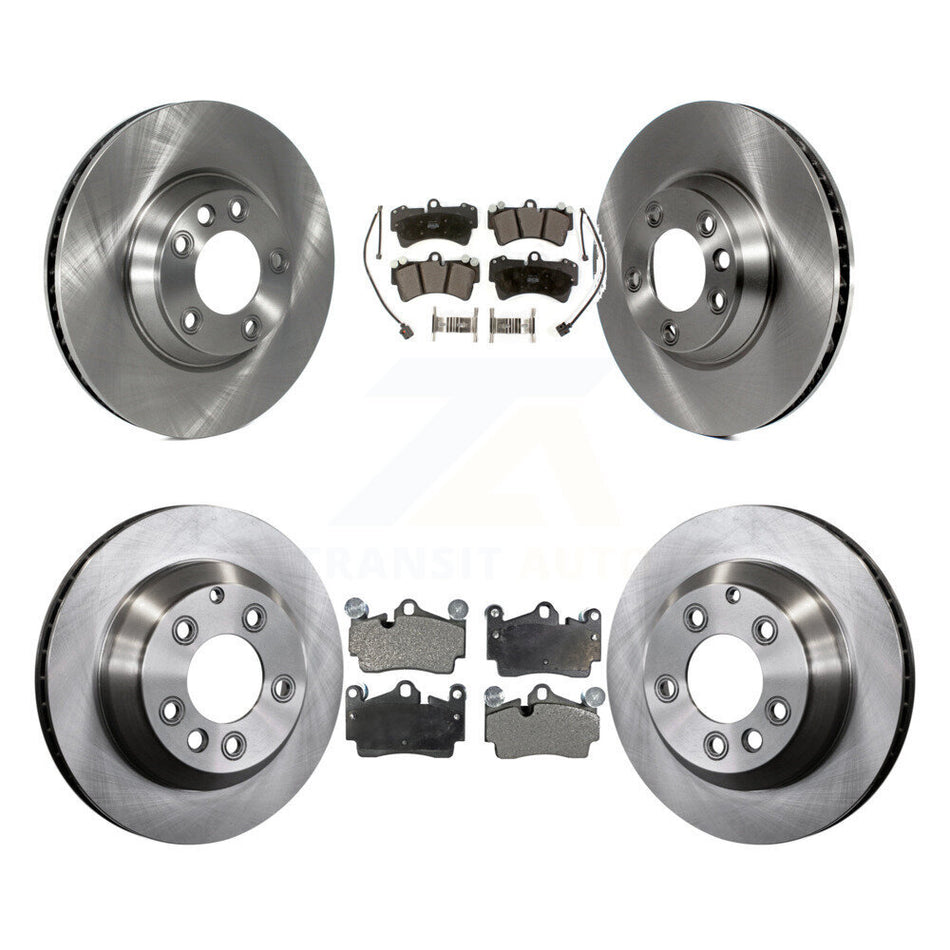 Front Rear Disc Brake Rotors And Semi-Metallic Pads Kit (6Pc) For Audi Q7 Volkswagen Touareg K8F-102619