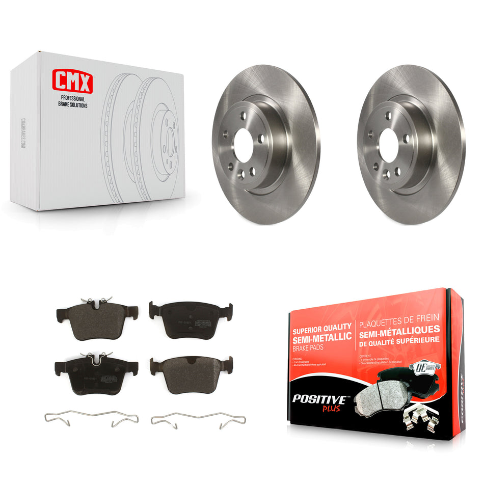 Rear Disc Brake Rotors And Semi-Metallic Pads Kit For Land Rover Discovery Sport Jaguar E-Pace K8F-102634