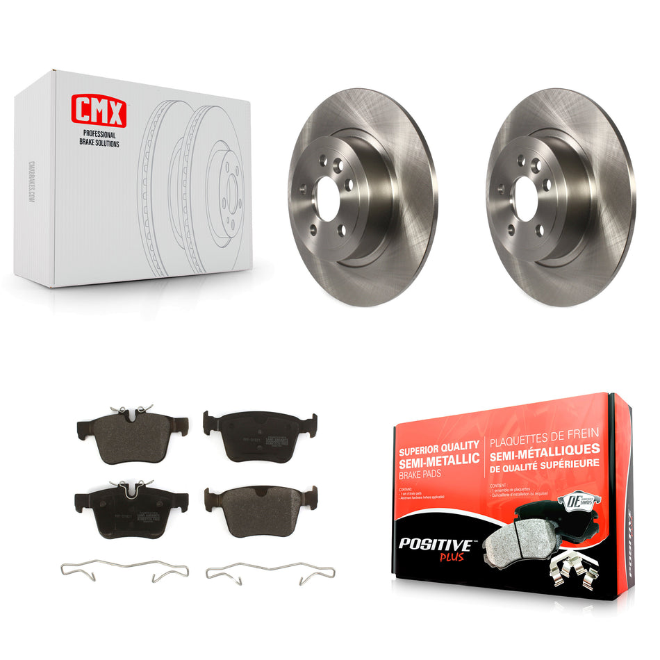 Rear Disc Brake Rotors And Semi-Metallic Pads Kit For 2016-2019 Land Rover Range Evoque K8F-102636