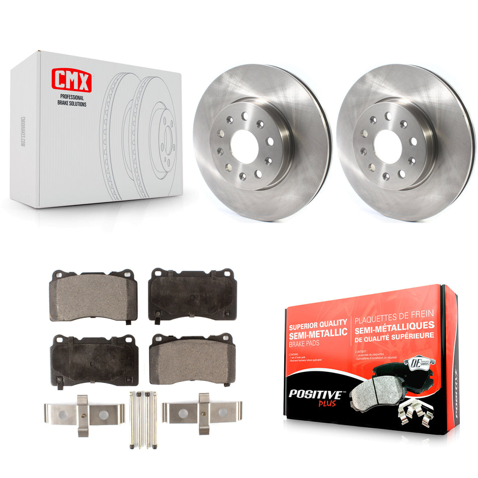 Front Disc Brake Rotors And Semi-Metallic Pads Kit For Chevrolet Camaro Cadillac CTS CT6 K8F-102642
