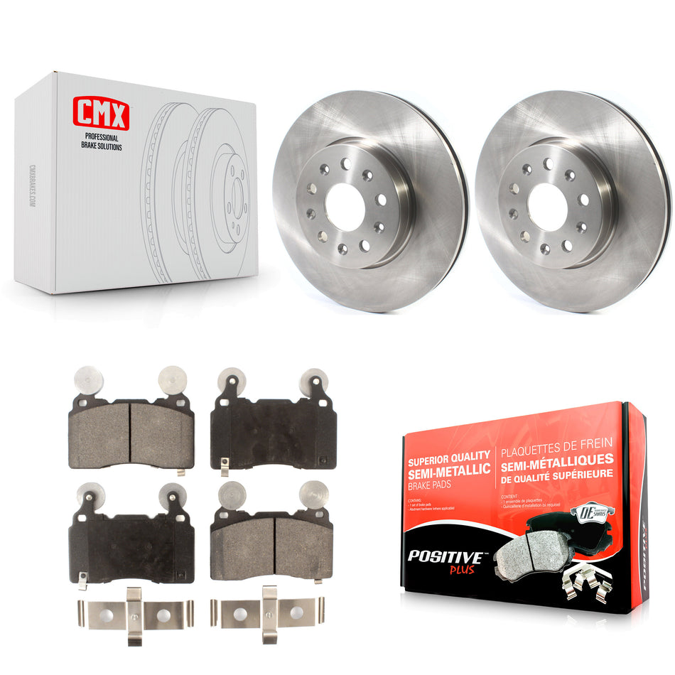 Front Disc Brake Rotors And Semi-Metallic Pads Kit For Cadillac CTS Chevrolet Camaro K8F-102646