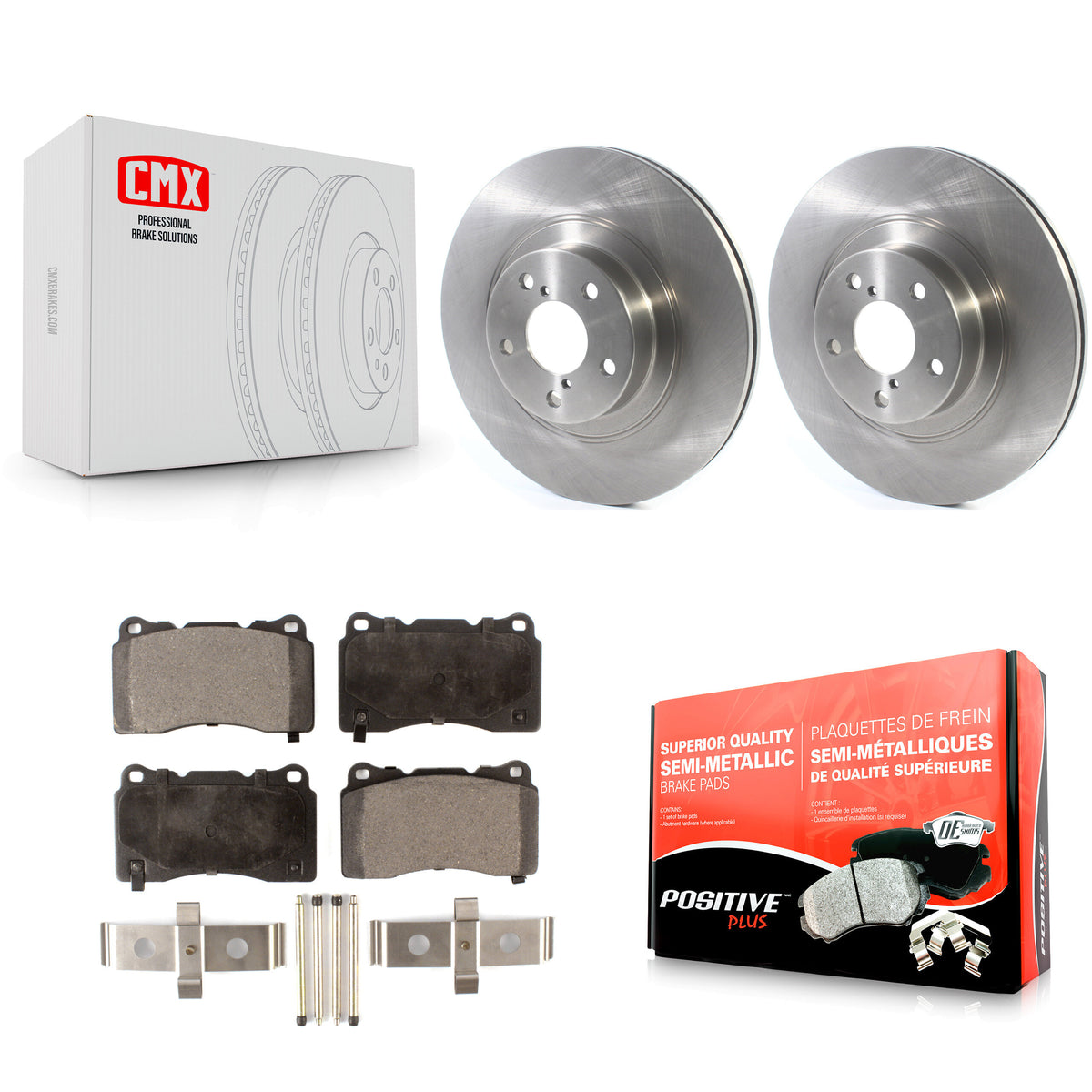 Front Disc Brake Rotor And Semi-Metallic Pad Kit For 2019 Toyota 86 Without Brembo Brakes K8F-102657