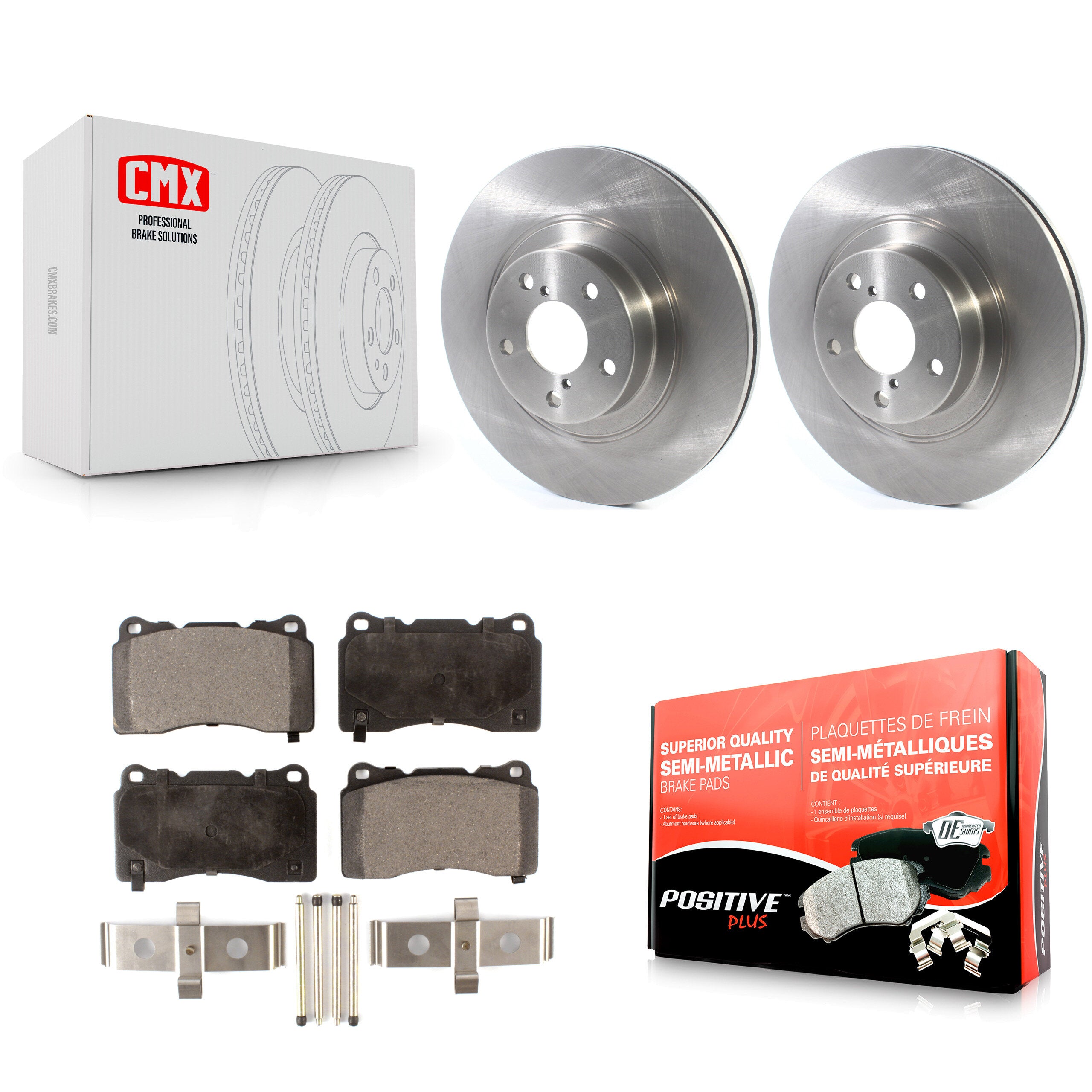 Front Disc Brake Rotor And Semi-Metallic Pad Kit For 2019 Toyota 86 Without Brembo Brakes K8F-102657