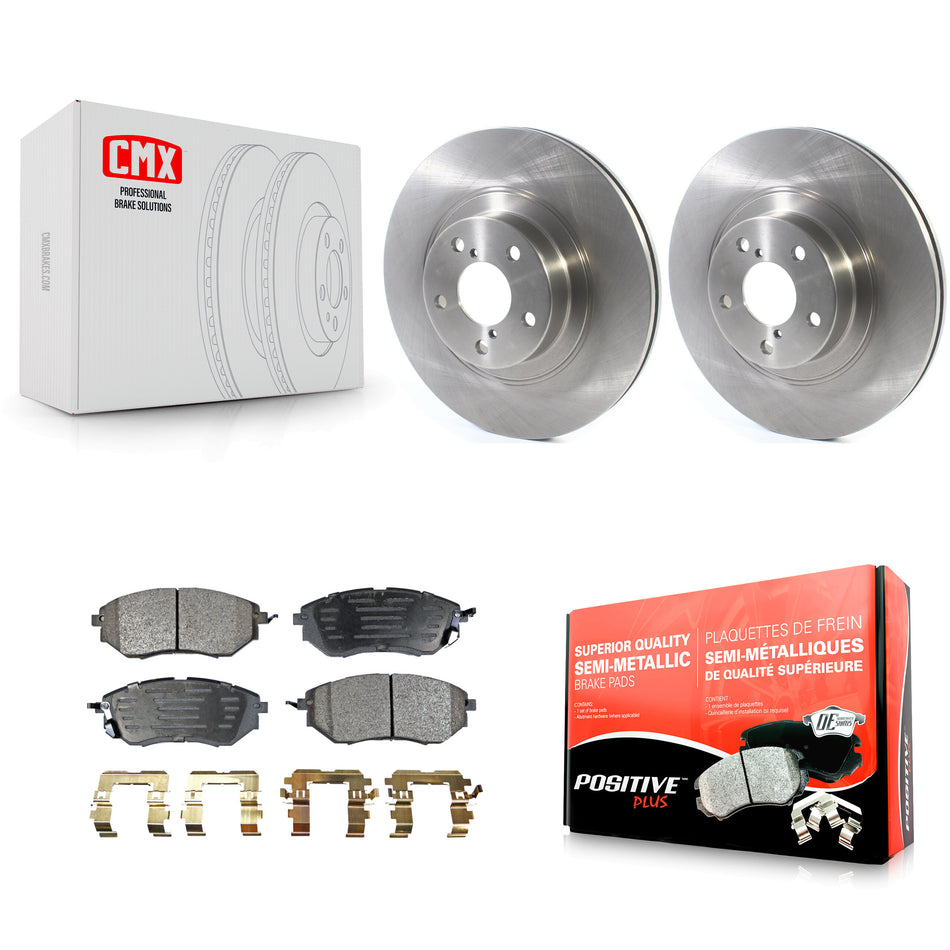 Front Disc Brake Rotors And Semi-Metallic Pads Kit For 2009 Subaru Legacy 3.0 R with 3.0L With 292mm Diameter Rotor K8F-102658