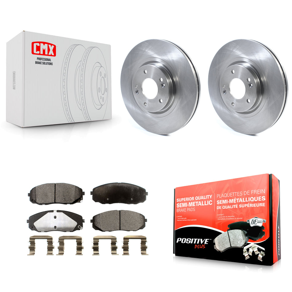 Front Disc Brake Rotors And Semi-Metallic Pads Kit For 2015-2020 Kia Sedona K8F-102679