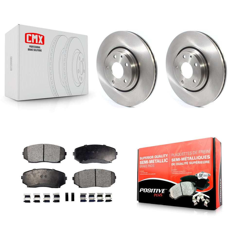 Front Disc Brake Rotors And Semi-Metallic Pads Kit For Mazda CX-5 CX-9 K8F-102682