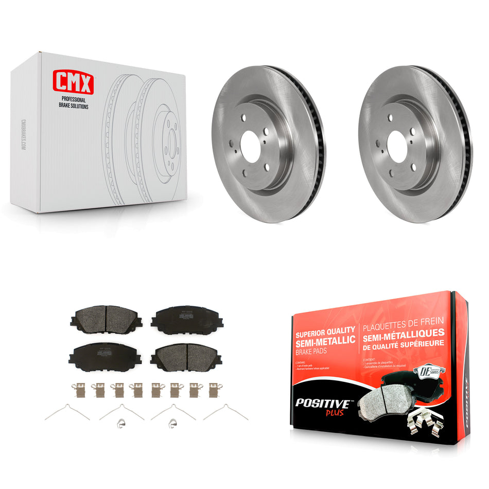 Front Disc Brake Rotors And Semi-Metallic Pads Kit For Toyota Camry RAV4 Lexus ES350 Avalon ES300h UX250h UX200 C-HR ES250 Venza K8F-102683