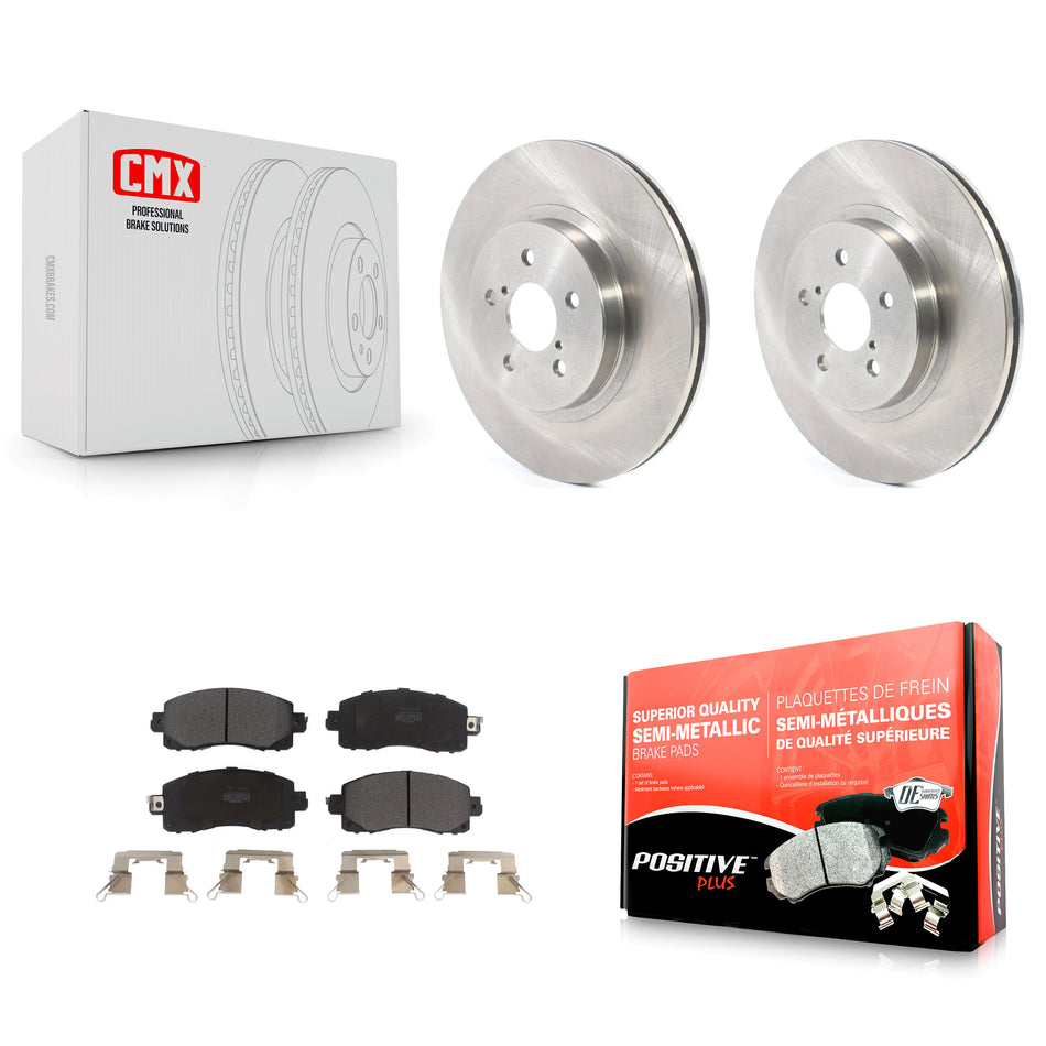 Front Disc Brake Rotors And Semi-Metallic Pads Kit For Subaru Crosstrek Impreza K8F-102685