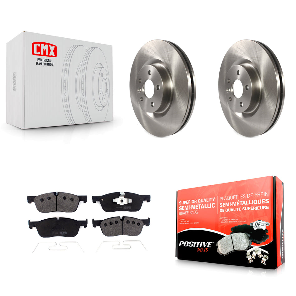Front Disc Brake Rotors And Semi-Metallic Pads Kit For Land Rover Discovery Sport Range Evoque Jaguar E-Pace K8F-102690