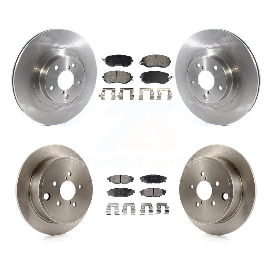 Front Rear Disc Brake Rotors And Semi-Metallic Pads Kit For Subaru Impreza Outback Forester Legacy K8F-102720
