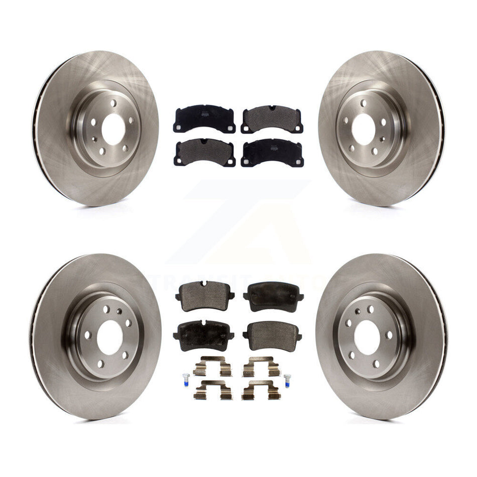 Front Rear Disc Brake Rotors And Semi-Metallic Pads Kit For 2017 Porsche Macan Base K8F-102730