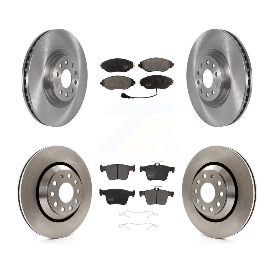 Front Rear Brake Rotor & Semi-Metallic Pad Kit For Audi Q3 Volkswagen Golf R Arteon S3 A3 K8F-102745