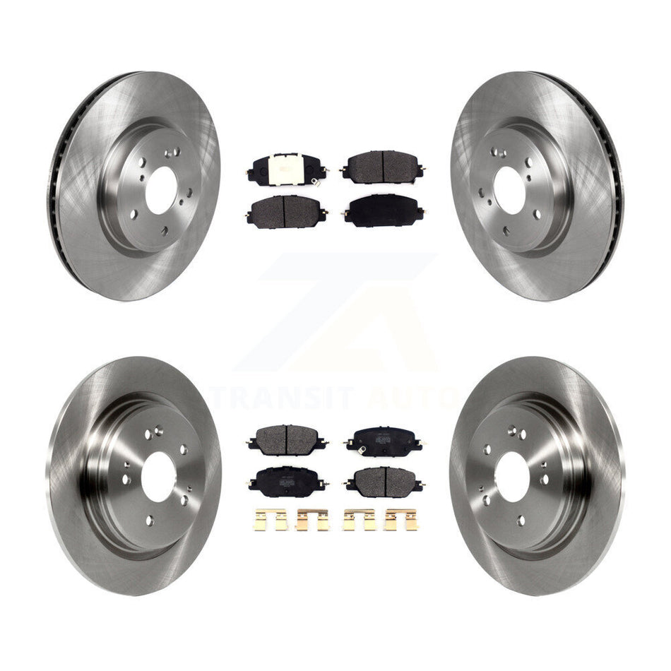 Front Rear Disc Brake Rotors And Semi-Metallic Pads Kit For Honda CR-V K8F-102764