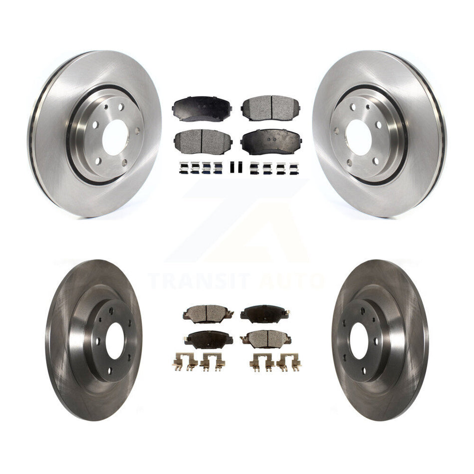 Front Rear Disc Brake Rotors And Semi-Metallic Pads Kit For 2019-2022 Mazda CX-5 Turbocharged K8F-102765