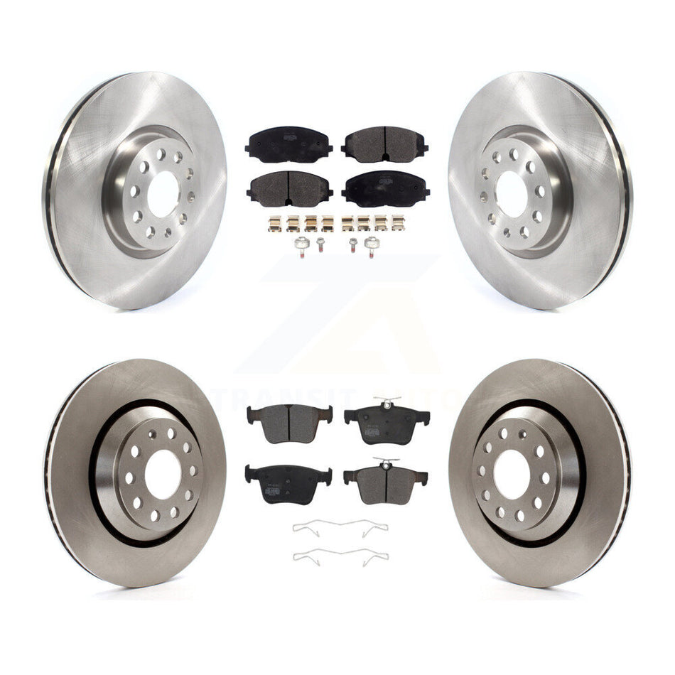 Front Rear Disc Brake Rotors And Semi-Metallic Pads Kit For Volkswagen Atlas Cross Sport K8F-102769