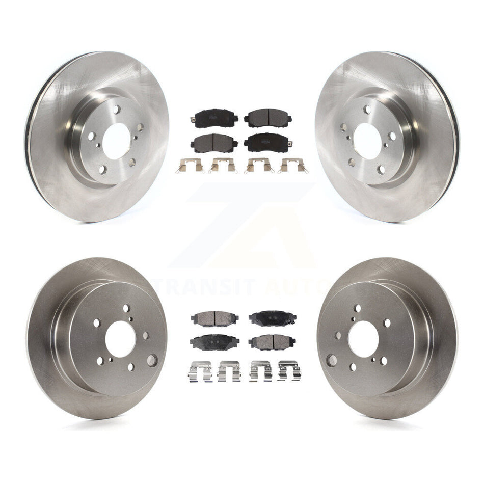 Front Rear Disc Brake Rotors And Semi-Metallic Pads Kit For 2017-2021 Subaru Impreza With 276mm Diameter Rotor K8F-102772