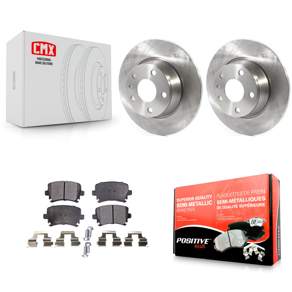 Rear Disc Brake Rotors And Semi-Metallic Pads Kit For Audi TT Quattro With 286mm Diameter Rotor K8F-102792