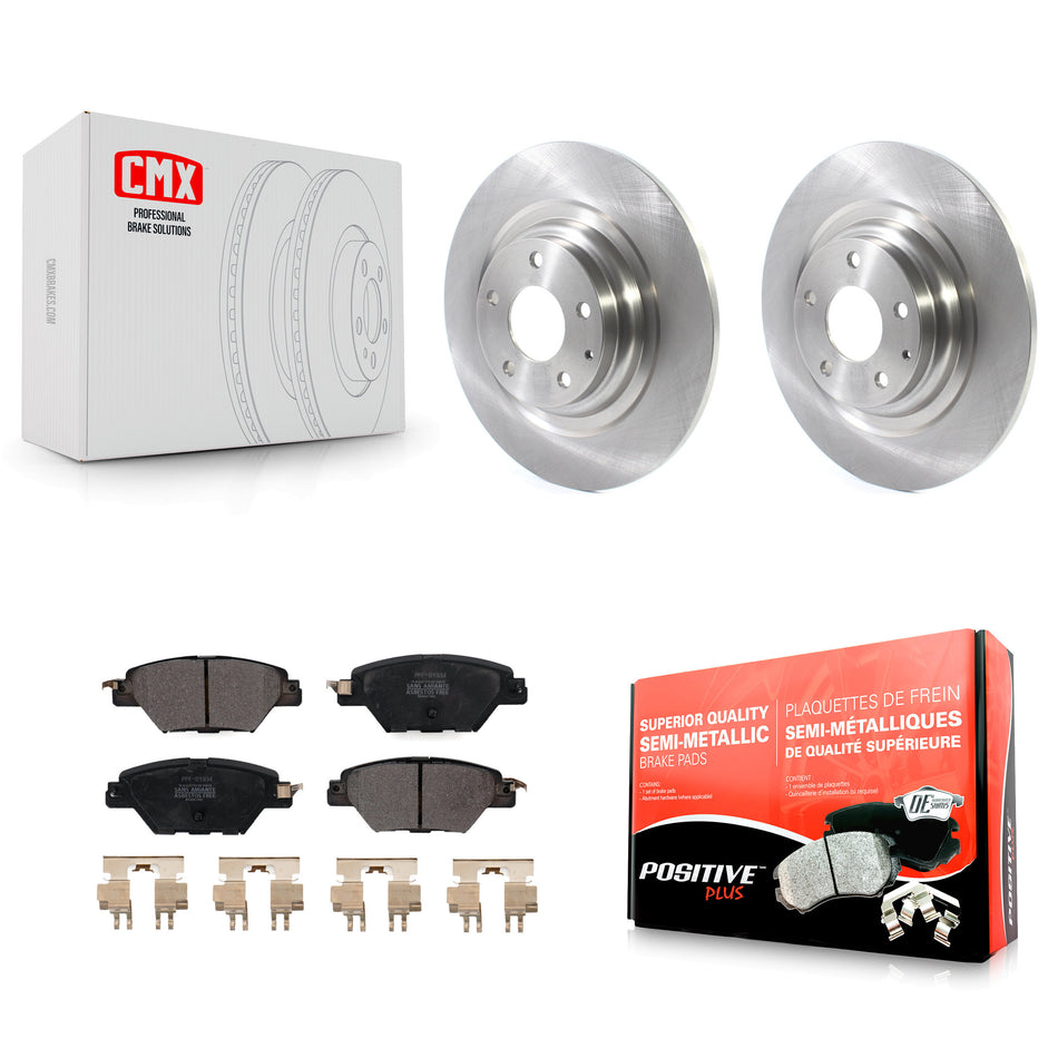 Rear Disc Brake Rotors And Semi-Metallic Pads Kit For 2016-2022 Mazda CX-9 K8F-102803