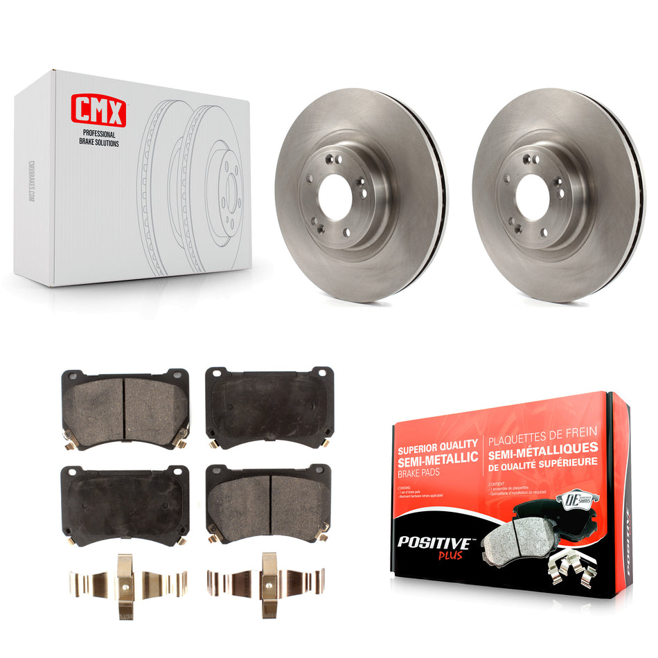 Front Disc Brake Rotors And Semi-Metallic Pads Kit For Hyundai Genesis K8F-102832