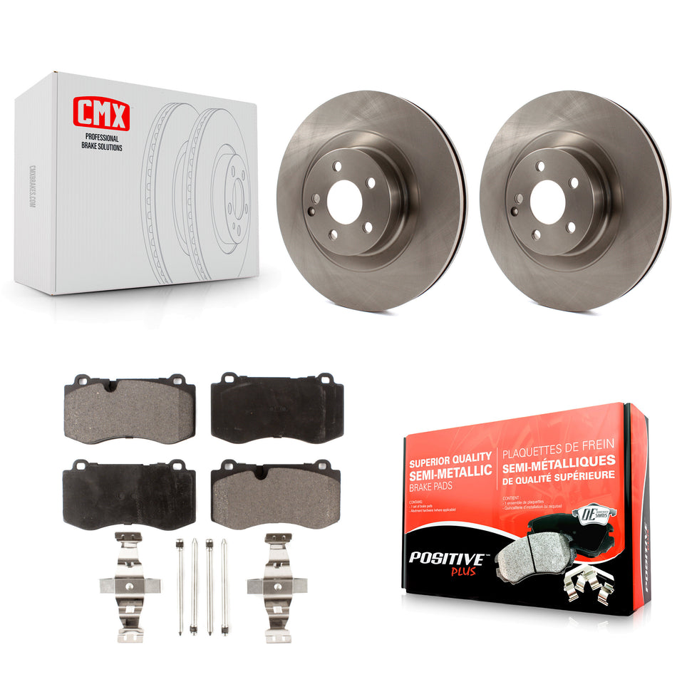 Front Disc Brake Rotors And Semi-Metallic Pads Kit For Mercedes-Benz S550 SL550 CL550 S600 S400 S350 CL600 S450 K8F-102833