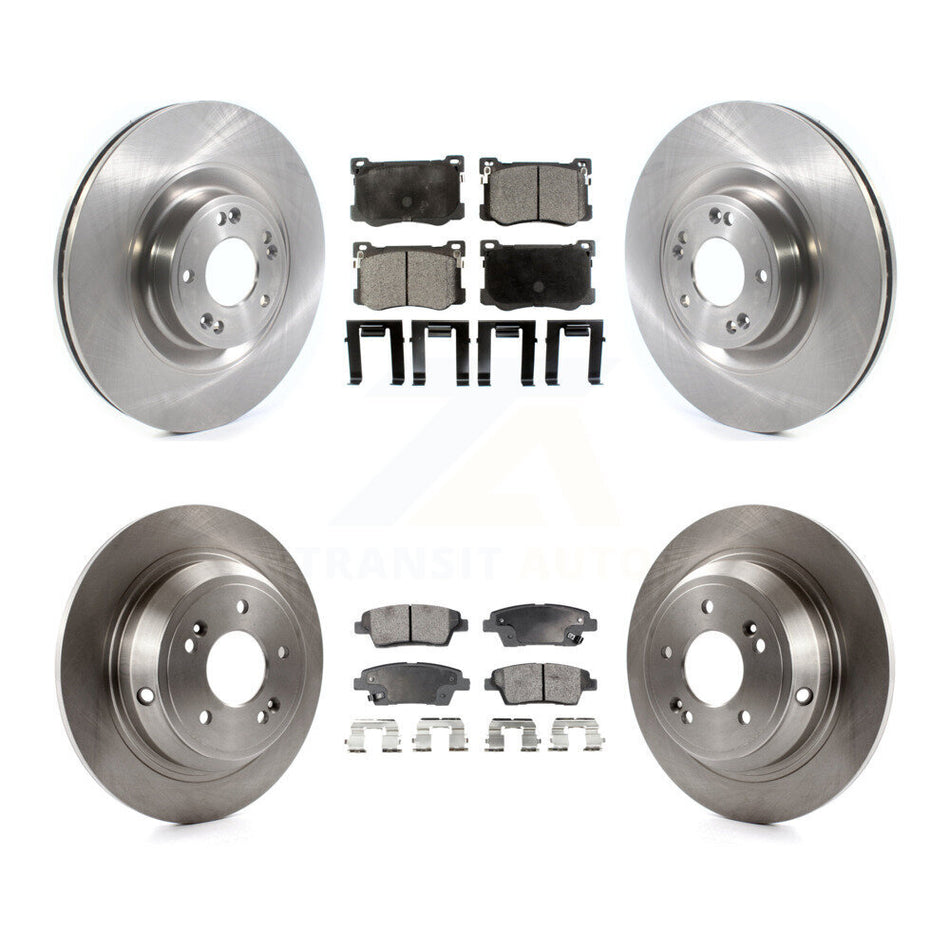 Front Rear Disc Brake Rotors And Semi-Metallic Pads Kit For Hyundai Genesis G80 Kia K900 3.8L K8F-102852