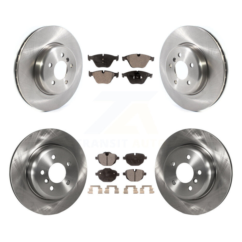 Front Rear Disc Brake Rotors And Semi-Metallic Pads Kit For BMW 535i xDrive 535d ActiveHybrid 5 K8F-102856