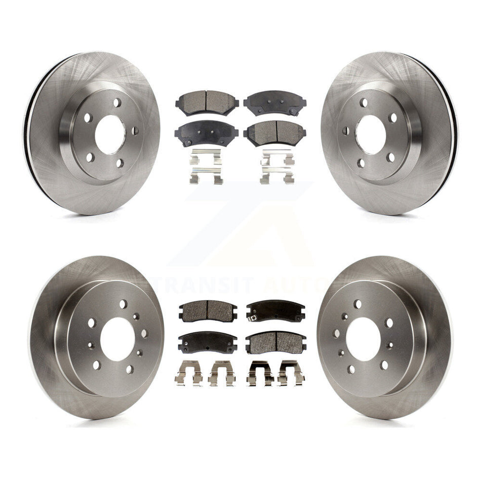 Front Rear Disc Brake Rotors And Semi-Metallic Pads Kit For 2005-2005 Chevrolet Impala Monte Carlo From Chassis/VIN #59143076 K8F-102870