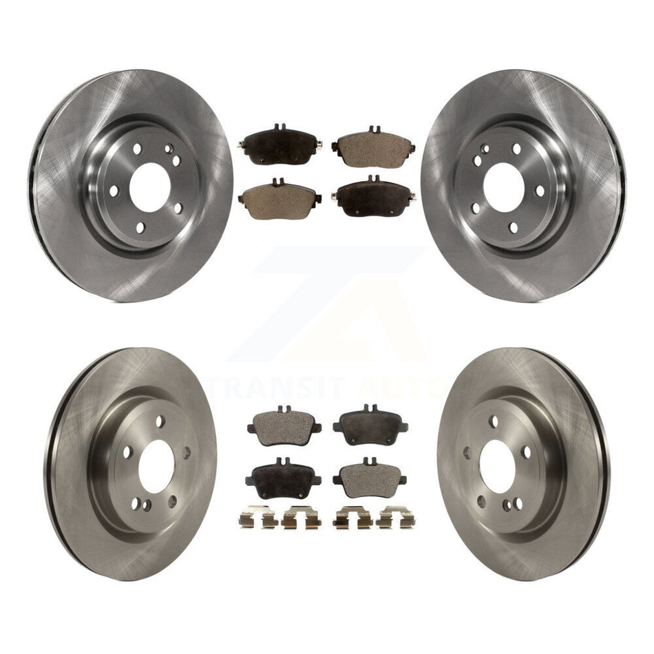 Front Rear Disc Brake Rotors And Semi-Metallic Pads Kit For Mercedes-Benz GLA250 CLA250 INFINITI QX30 K8F-102875