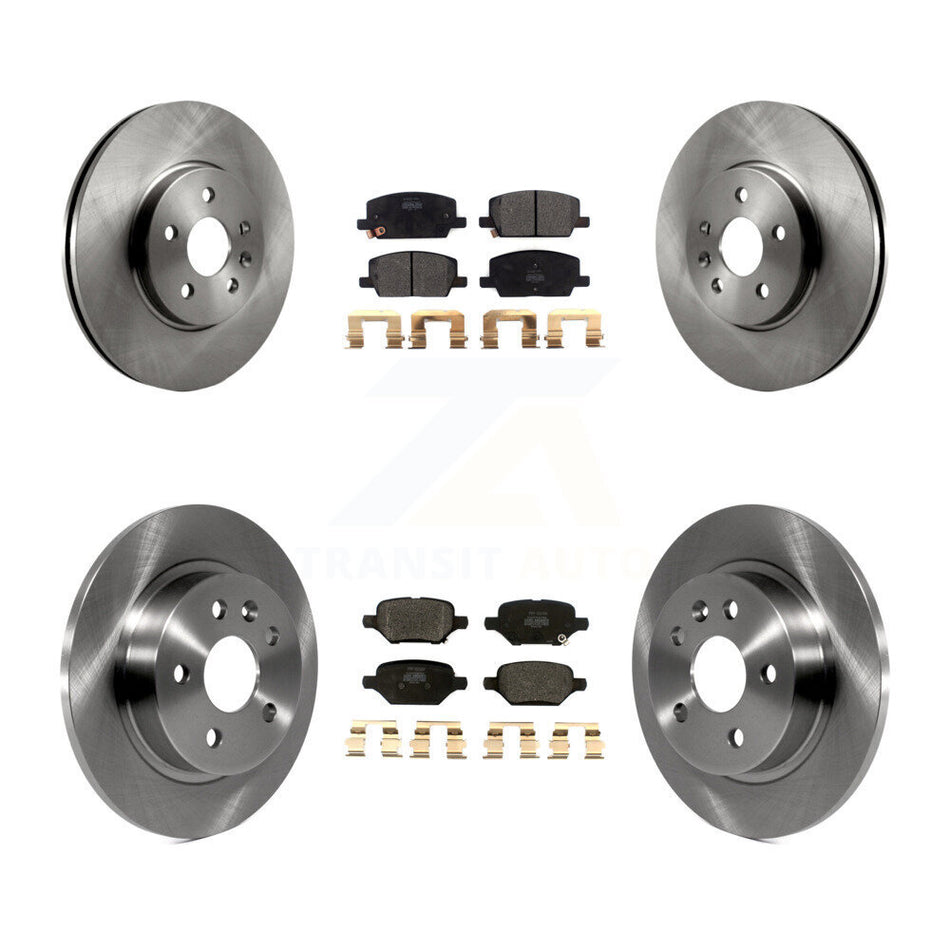 Front Rear Disc Brake Rotors And Semi-Metallic Pads Kit For Chevrolet Trax Buick Encore K8F-102998