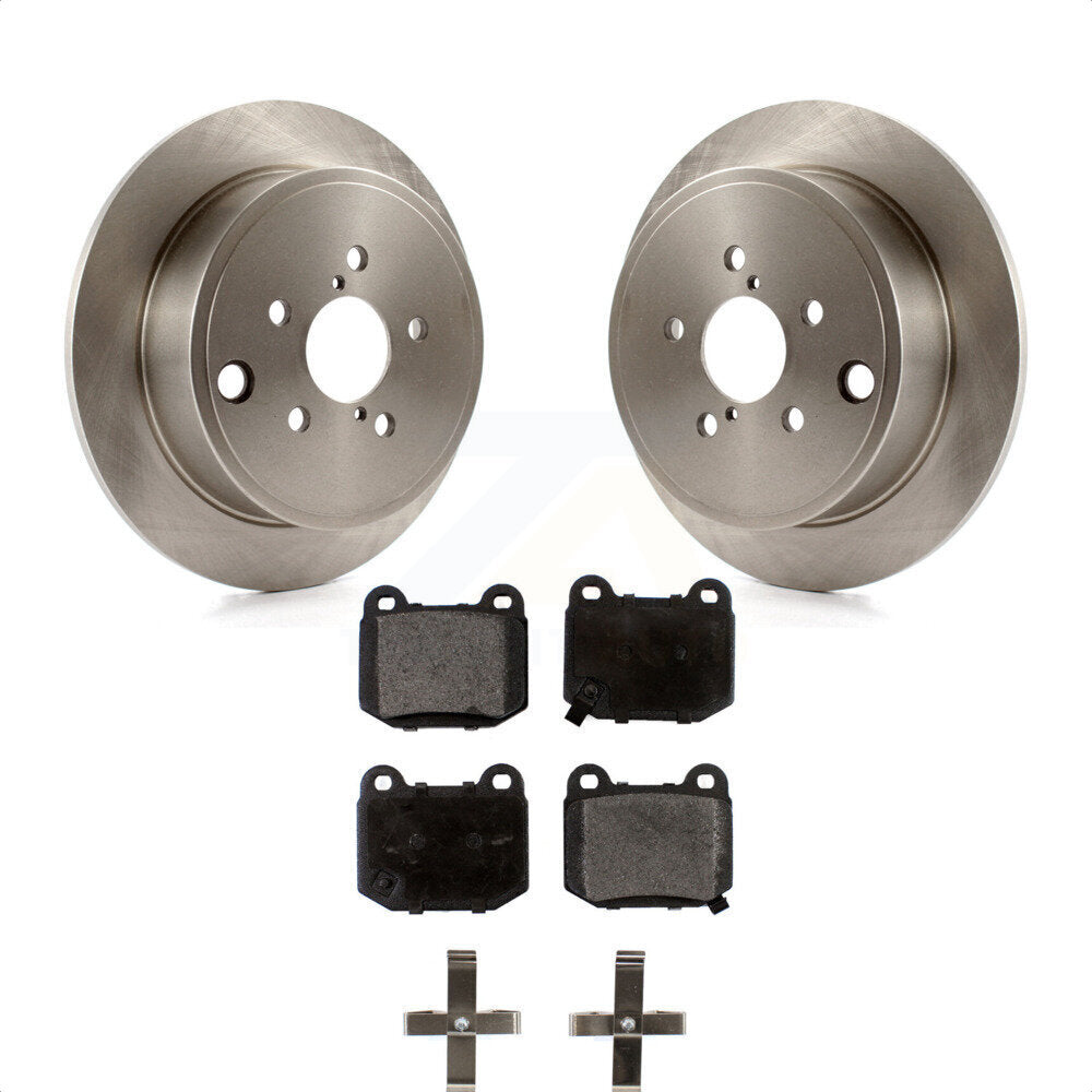 Rear Disc Brake Rotor & Semi-Metallic Pad Kit For 2014 Subaru WRX With 17\\" Factory Wheels K8F-103029