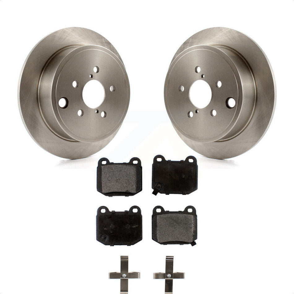 Rear Disc Brake Rotor & Semi-Metallic Pad Kit For 2014 Subaru WRX With 17\\" Factory Wheels K8F-103029