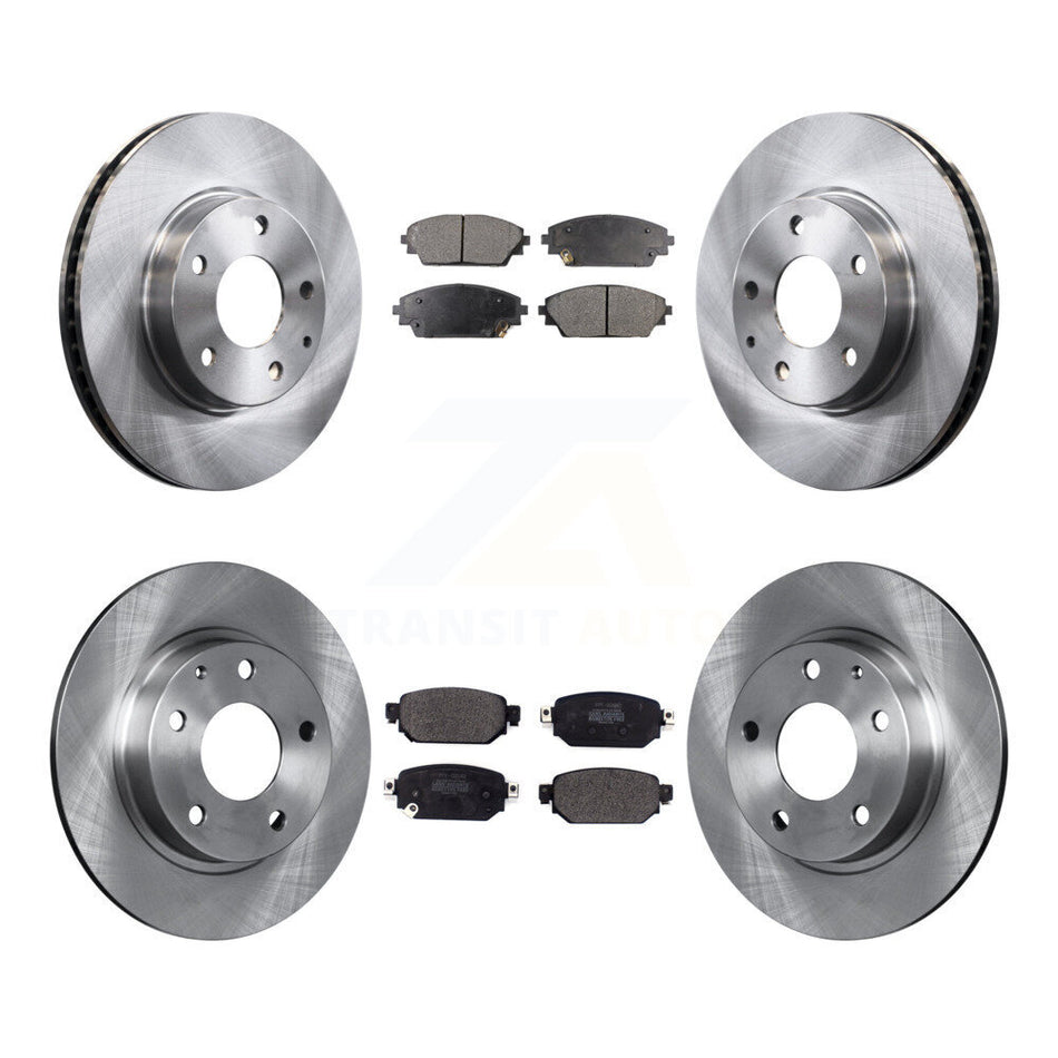 Front Rear Disc Brake Rotors And Semi-Metallic Pads Kit For 2019-2021 Mazda CX-3 FWD K8F-103034