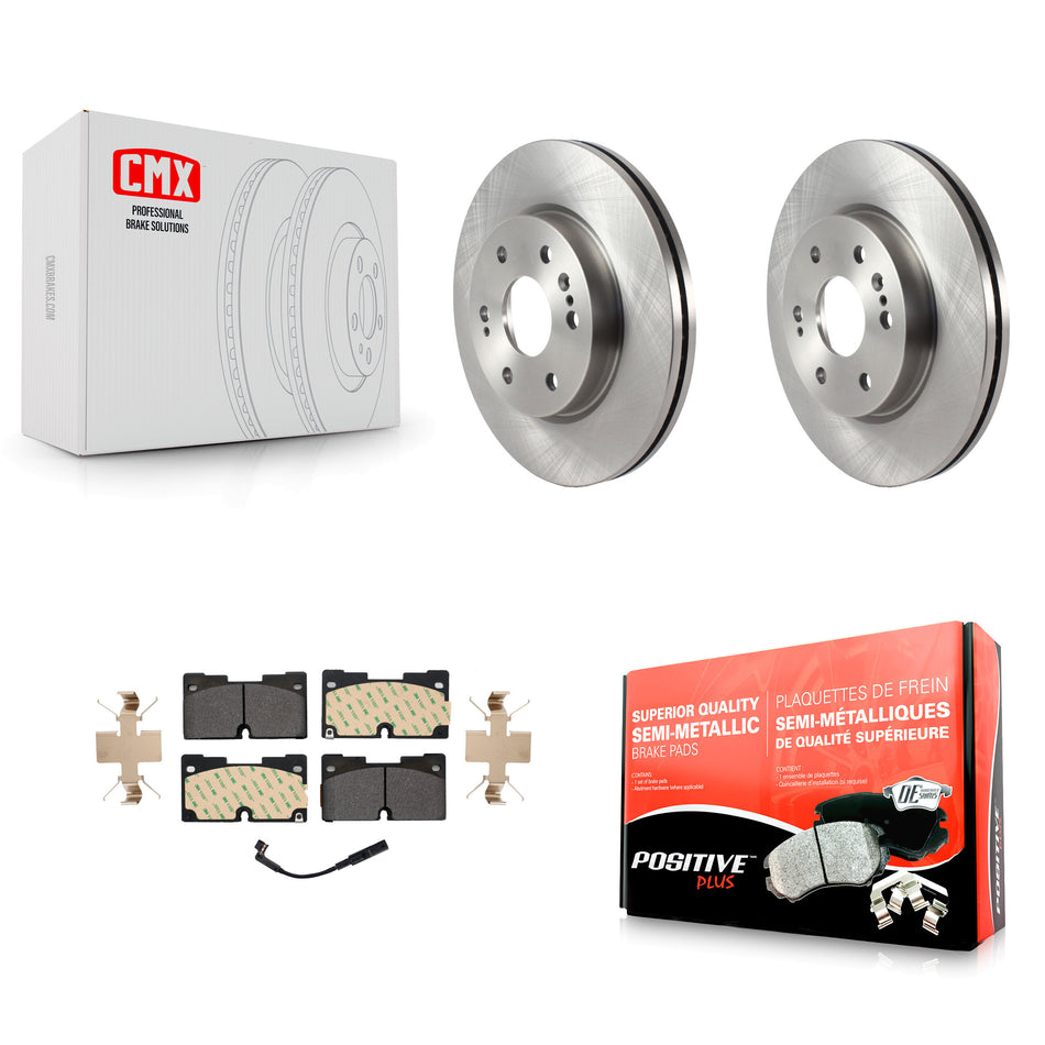 Front Brake Rotors Semi-Metallic Pad Kit For GMC Chevrolet Silverado 1500 Sierra Yukon XL K8F-103055