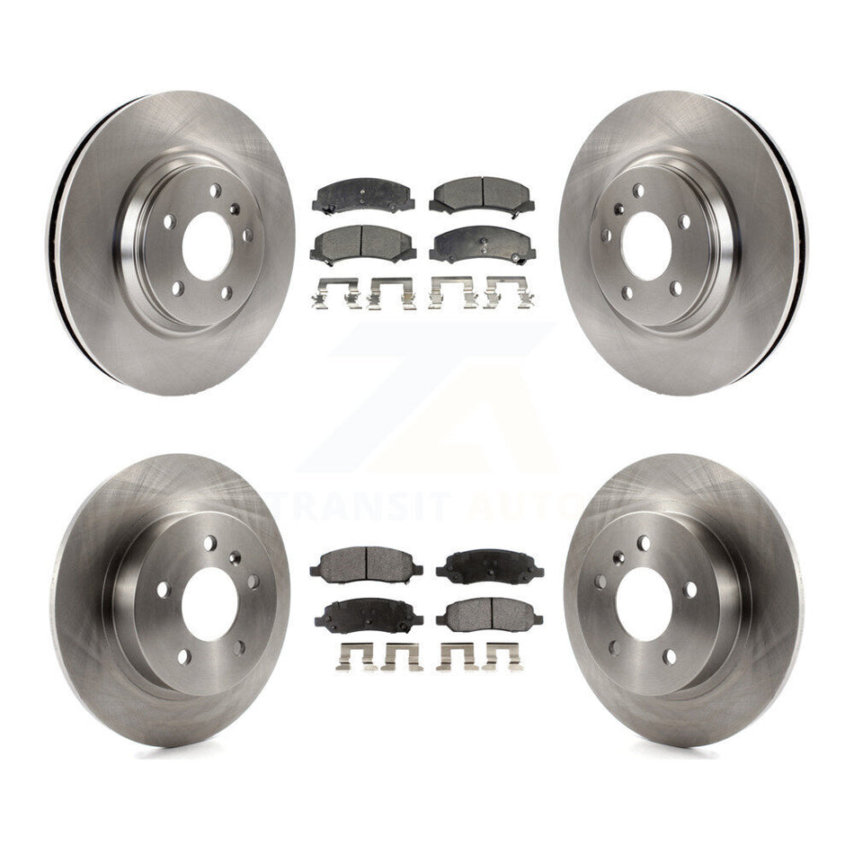 Front Rear Disc Brake Rotors And Semi-Metallic Pads Kit For 2006-2011 Buick Lucerne Cadillac DTS K8F-103065