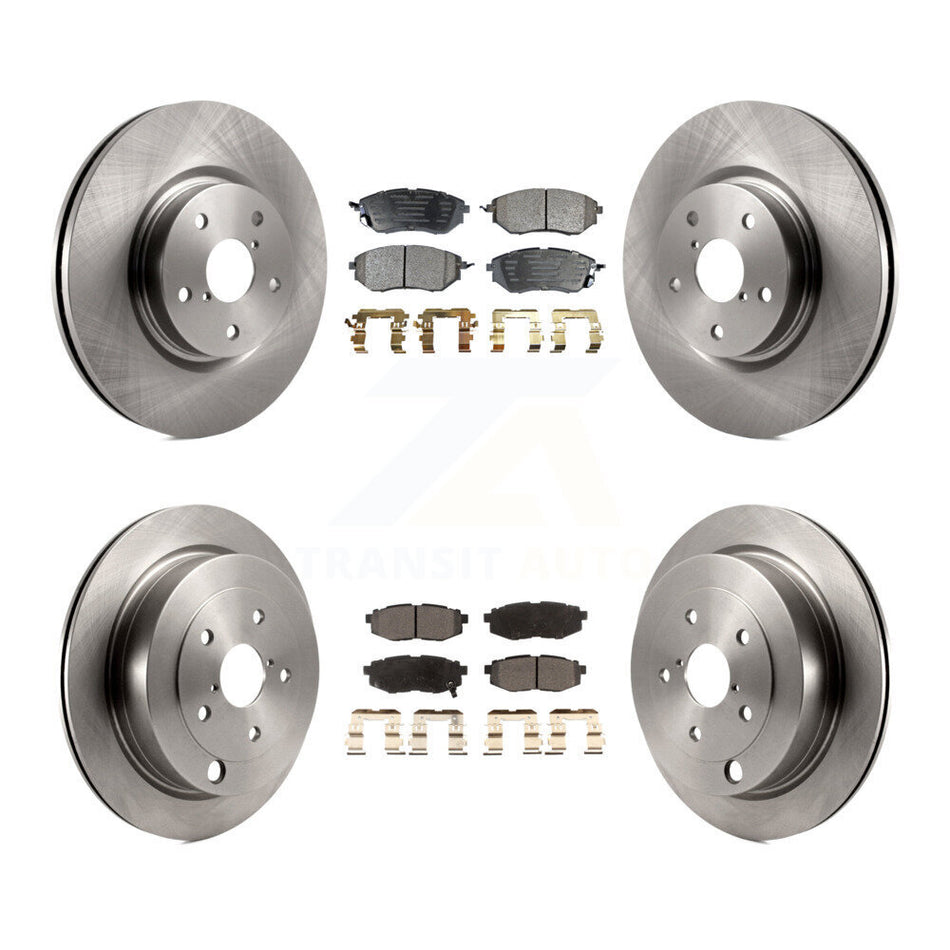 Front Rear Disc Brake Rotors And Semi-Metallic Pads Kit For Subaru Tribeca B9 K8F-103073