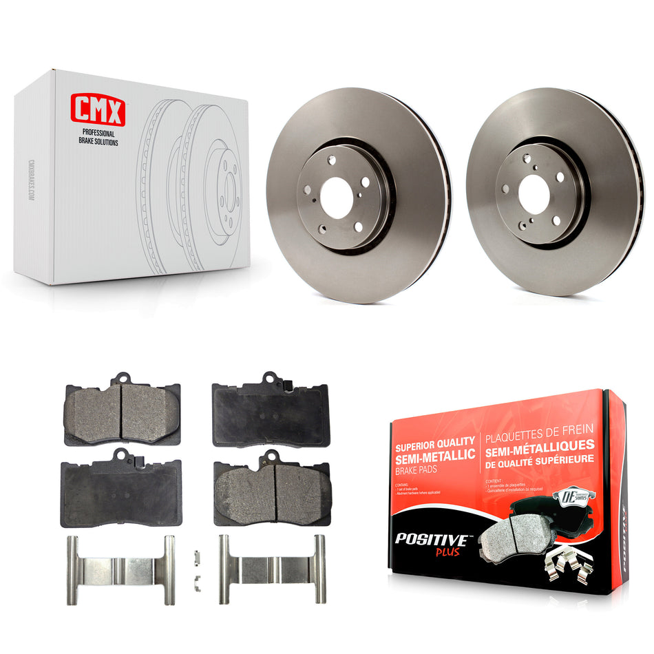 Front Disc Brake Rotors And Semi-Metallic Pads Kit For Lexus IS350 IS200t GS350 IS300 GS430 GS450h GS460 K8F-103115