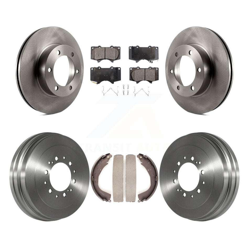 Front Rear Disc Brake Rotors Semi-Metallic Pads And Drum Kit For 2004-2006 Toyota Tundra K8F-103164