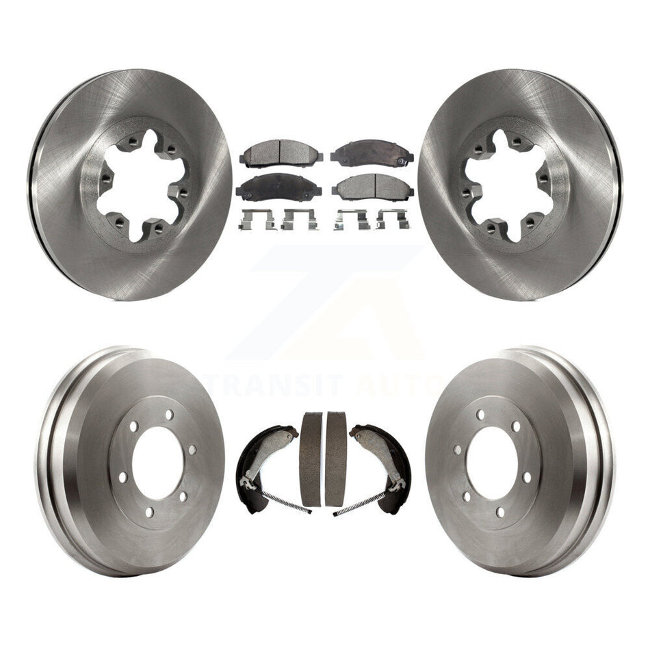 Front Rear Disc Brake Rotors Semi-Metallic Pads And Drum Kit For Chevrolet Colorado GMC Canyon Isuzu i-290 i-280 i-370 i-350 K8F-103171
