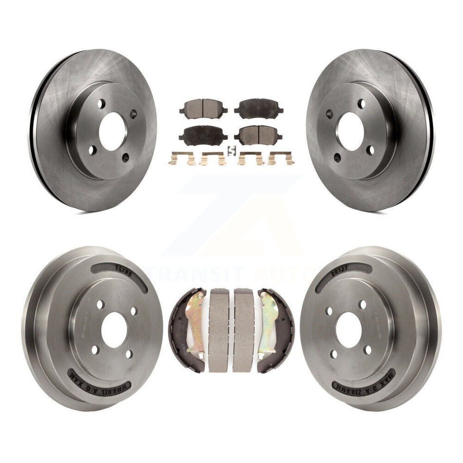 Front Rear Disc Brake Rotors Semi-Metallic Pads And Drum Kit For Chevrolet Cobalt Pontiac G5 K8F-103177