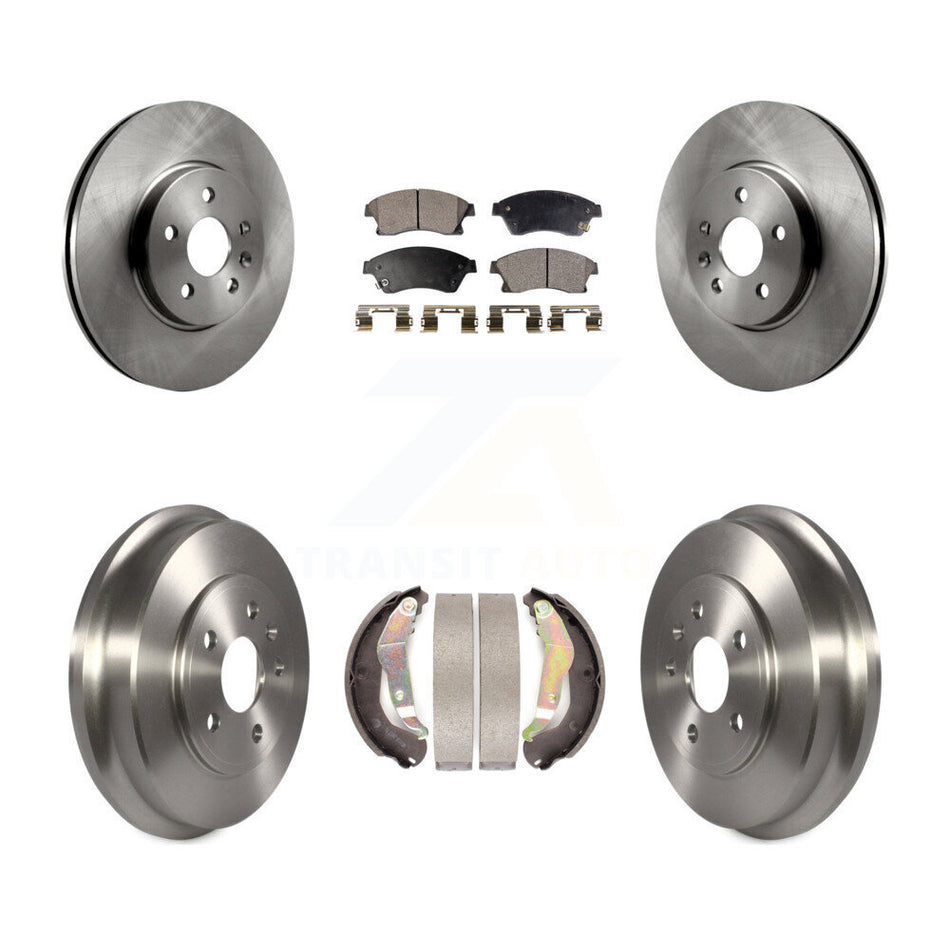 Front Rear Disc Brake Rotors Semi-Metallic Pads And Drum Kit For Chevrolet Trax Sonic K8F-103206