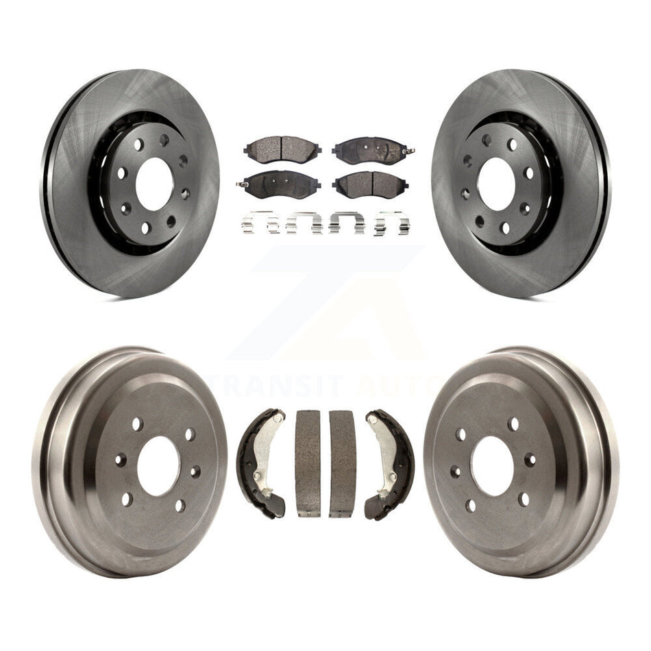 Front Rear Disc Brake Rotors Semi-Metallic Pads And Drum Kit For Chevrolet Aveo Spark Aveo5 Pontiac G3 Suzuki Wave Wave5 Swift+ K8F-103212