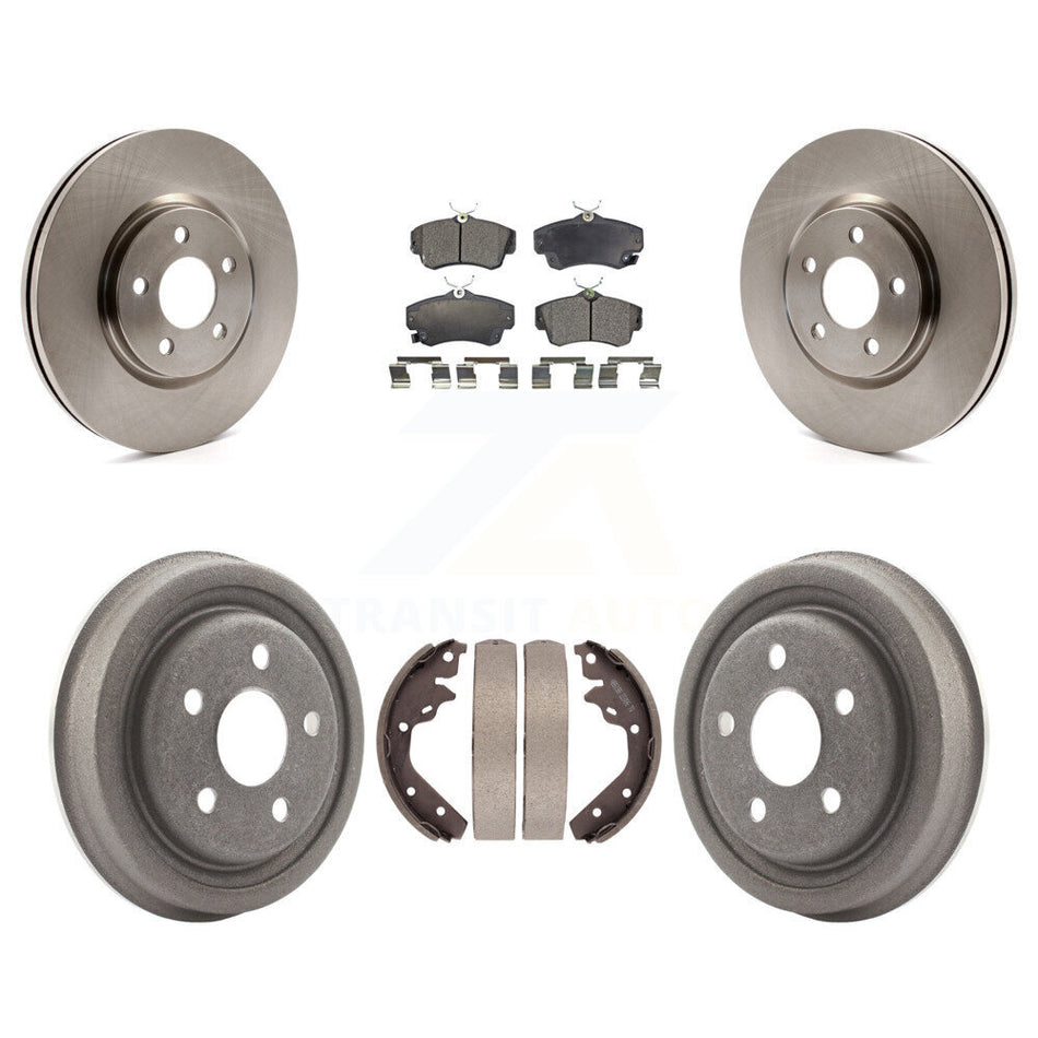 Front Rear Disc Brake Rotors Semi-Metallic Pads And Drum Kit For 2003 Dodge Neon SRT-4 K8F-103244