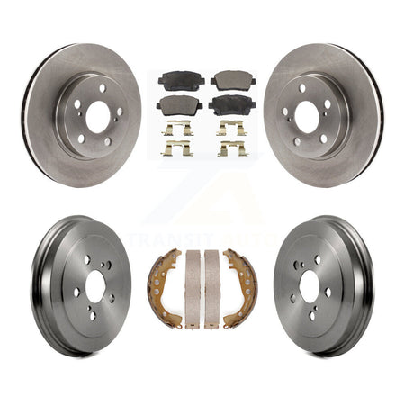 Front Rear Disc Brake Rotors Semi-Metallic Pads And Drum Kit For 2000 Toyota Celica GT K8F-103246