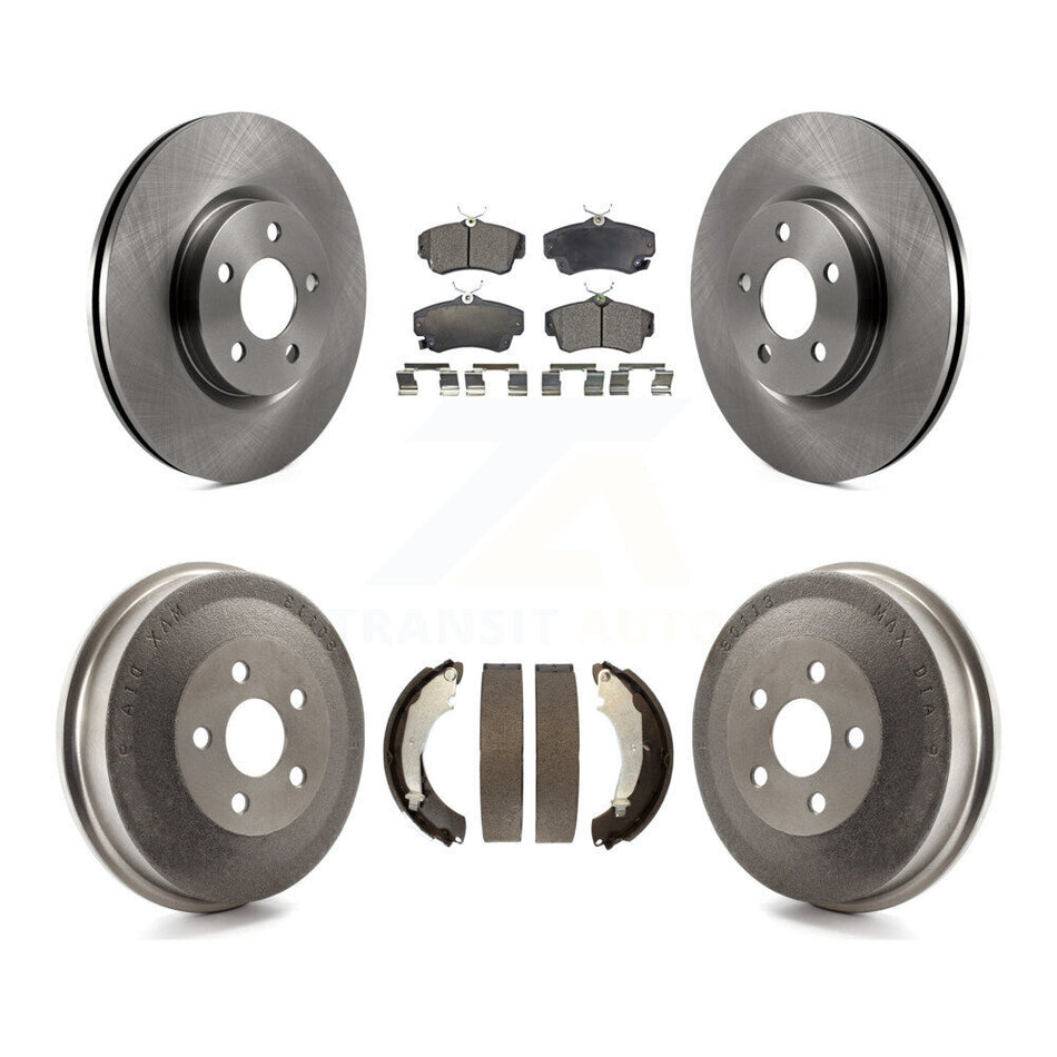 Front Rear Disc Brake Rotors Semi-Metallic Pads And Drum Kit For Chrysler PT Cruiser Naturally Aspirated K8F-103251