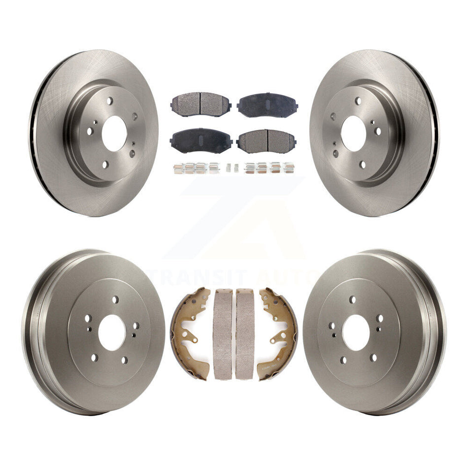 Front Rear Disc Brake Rotors Semi-Metallic Pads And Drum Kit For 2006-2008 Suzuki Grand Vitara K8F-103268