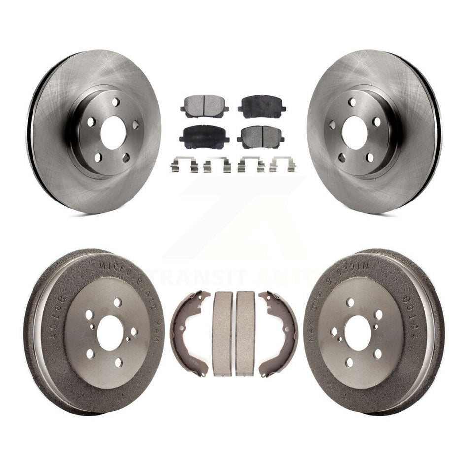 Front Rear Disc Brake Rotors Semi-Metallic Pads And Drum Kit For Toyota Matrix Pontiac Vibe K8F-103270