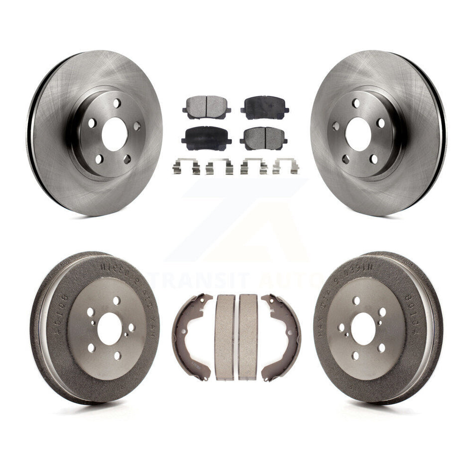Front Rear Disc Brake Rotors Semi-Metallic Pads And Drum Kit For Toyota Matrix Pontiac Vibe K8F-103270